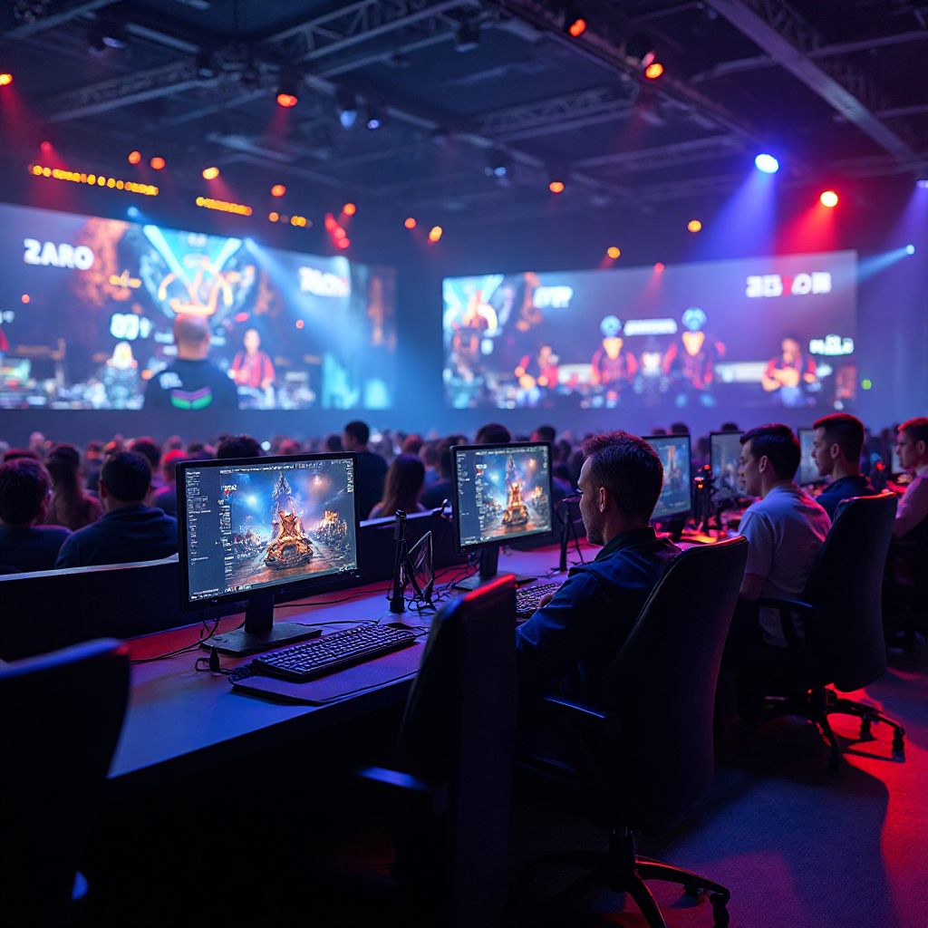 Esports tournament competition at PlayWorld Expo